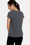 Zivame Graphic Print Cotton Top - Grey Melange — thumbnail 3